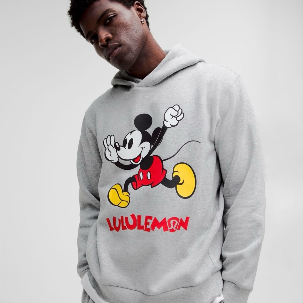 lululemon athletica Gray Hoodie with Mickey Mouse